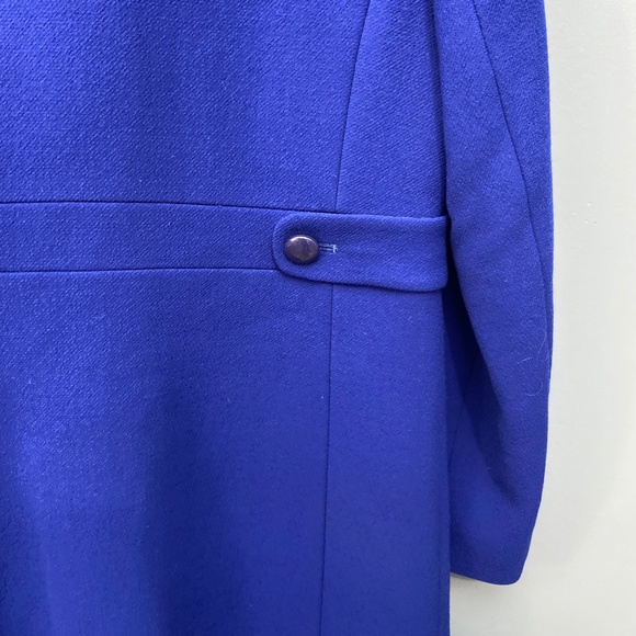J crew Elegant Blue wool Women's Coat size 4 - Picture 12 of 14
